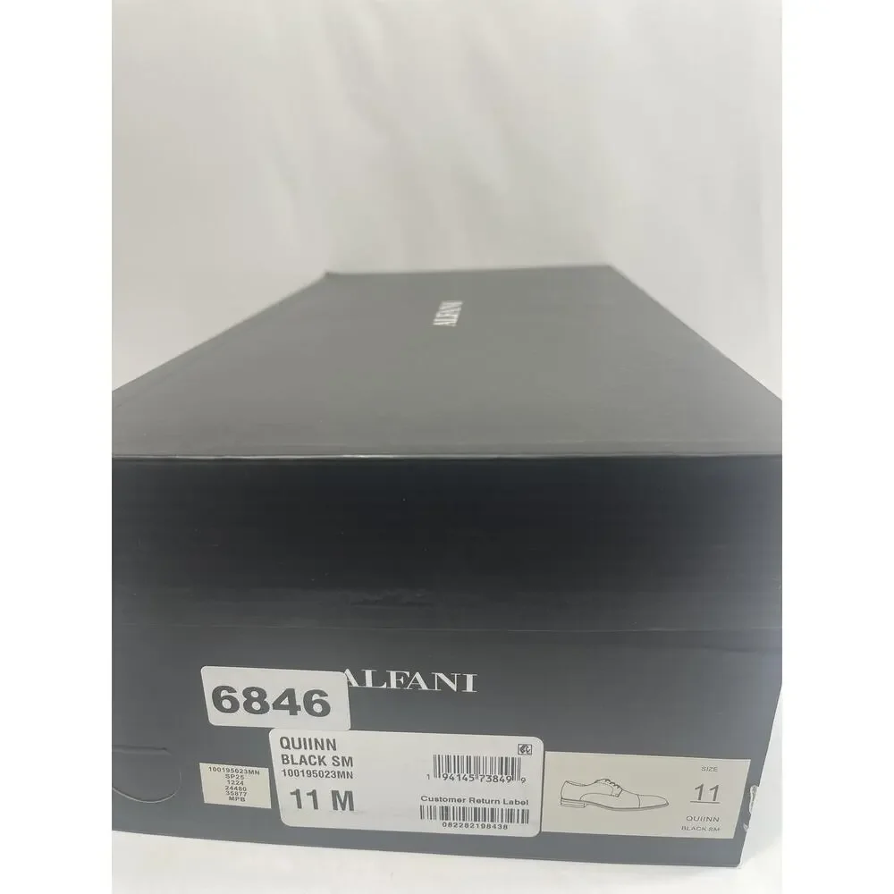 Alfani Shoes Men's Size 11 Black Quinn Cap Toe Derby Dress Oxford New Box